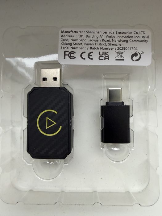 Adaptor CarPlay / Android Auto Wireless Dongle