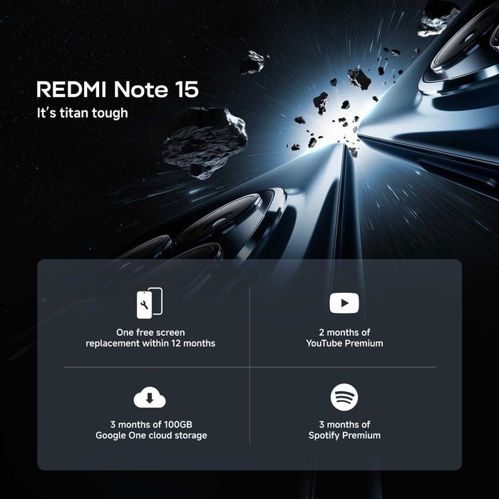 Telefon Mobil Xiaomi REDMI Note 15, 8GB RAM,128GB, Forest green + Woven Strap Ring Stand,sigilat