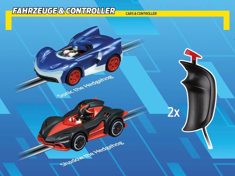 Писта Carrera Sonic 4.3 метра с две колички 4.3 метра