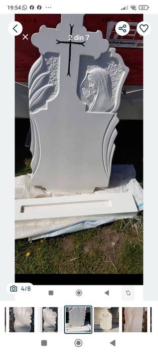 Monumente cruci din praf de marmură