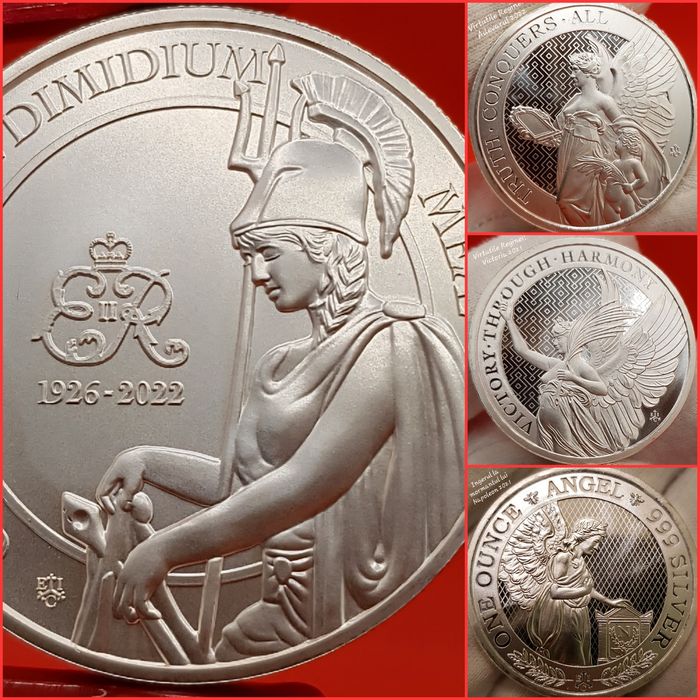 EIC Virtutile, Una si Leul, Cobra, Zeite monede lingou argint 999