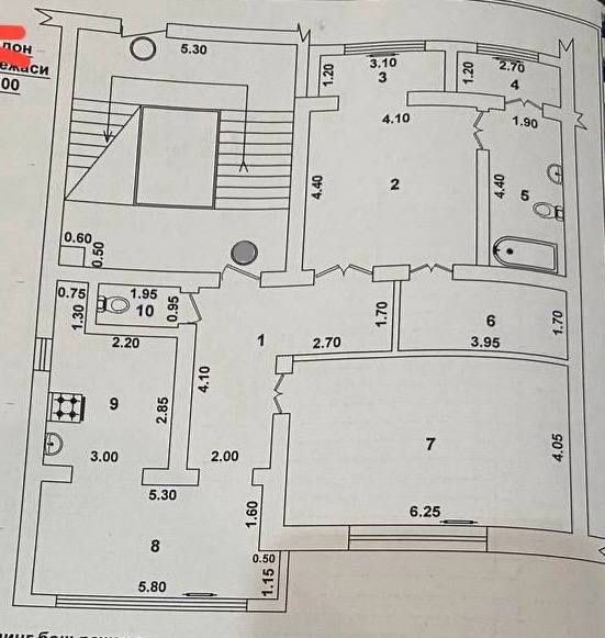 Квартира Ц-1 кафе Тесто 2/4/4 105 м2