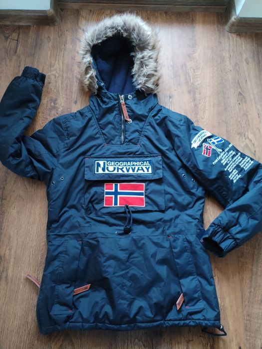 geographical norway barman - мъжко зимно яке М 100% оригинал отлично
