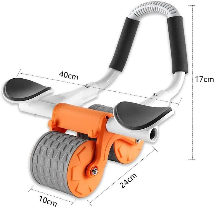 Упражнение на роликах для пресса с поддержкой локтя