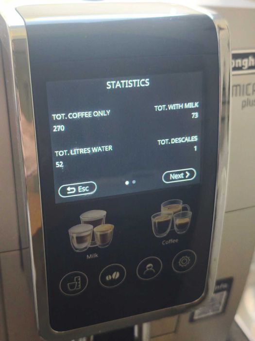 DeLonghi Dinamica Plus Автоматична Кафе машина Bean to Cup