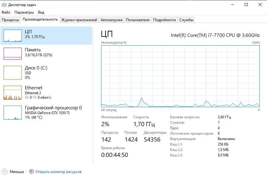 СБ I7-7700 GTX 1050 TI 16гб ОЗУ