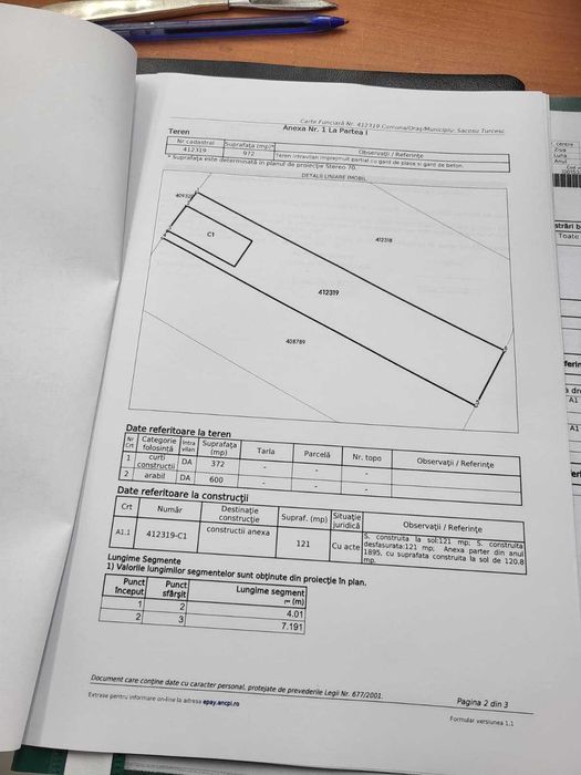 Vand teren 972 mp, Uliuc, Timis, 35.500 Euro negociabil.