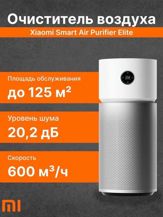 Xiaomi очиститель воздуха Elite до 125 кв м. Глобал. Гарантия. Доставк