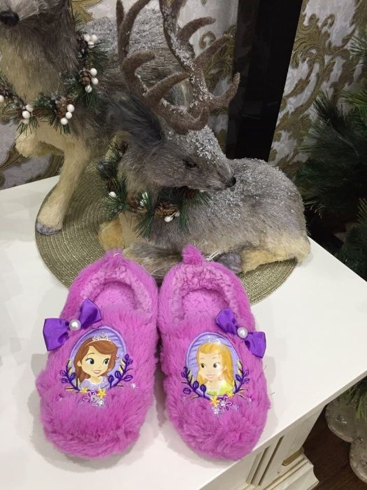 Детские теплые легкие тапочки София прекрасная оригинал Disney