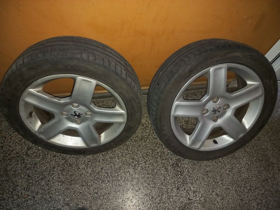 4бр.Гуми с джанти за Пежо307 оригинални за 220 евро 17-ки