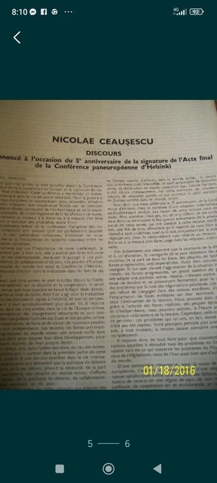 Revista Roumanie 1990 in limba franceza
