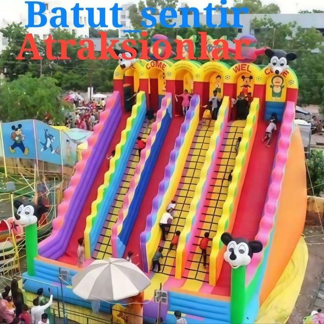 Naduvnoy batut slayd