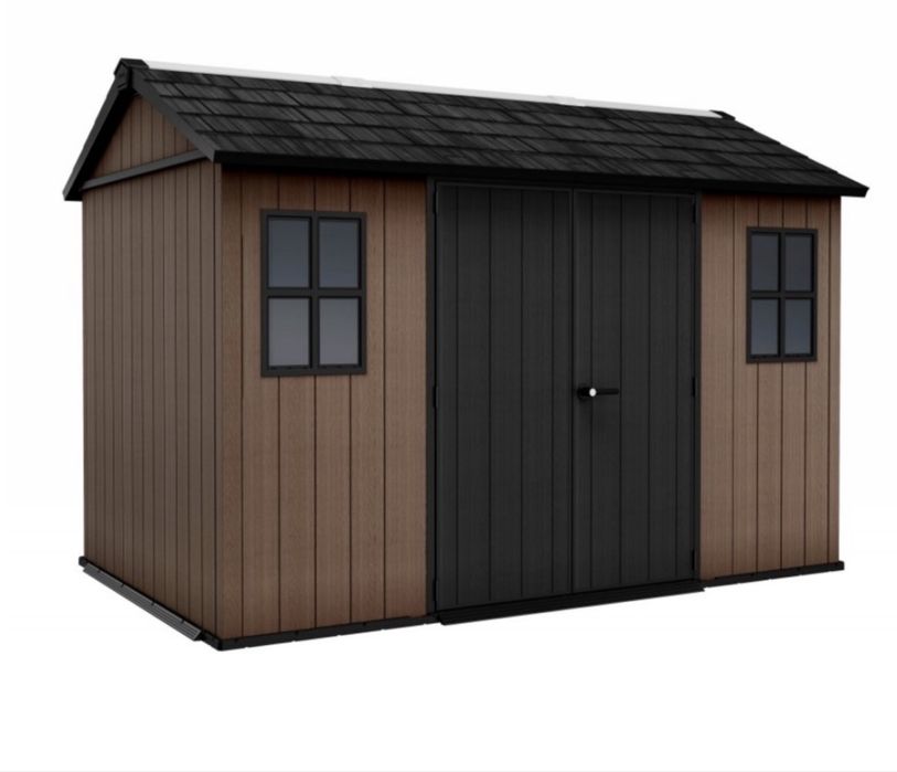 Casuta de gradina, Keter, Newton Plus, 11 x 7.5 Maro