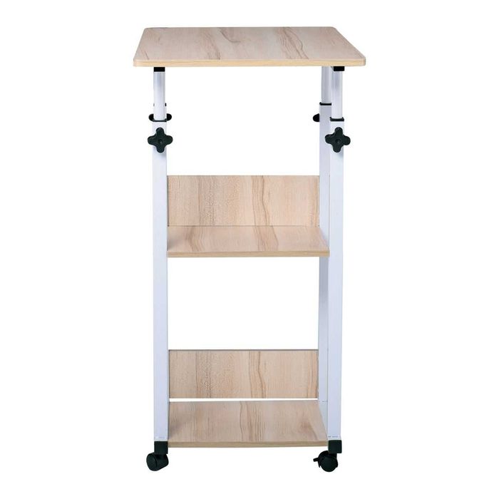 Маса с регулируема височина, компютърно бюро колела 80x 40 см н133