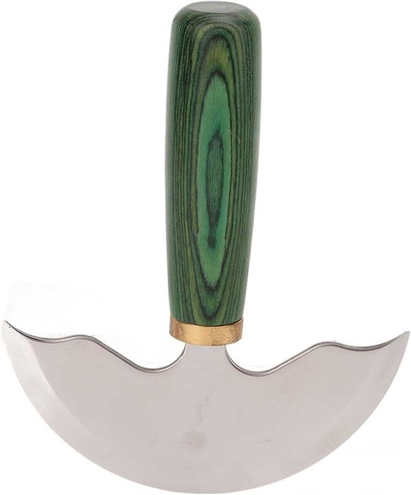 стоманен нож за кожа, полумесец 125 мм