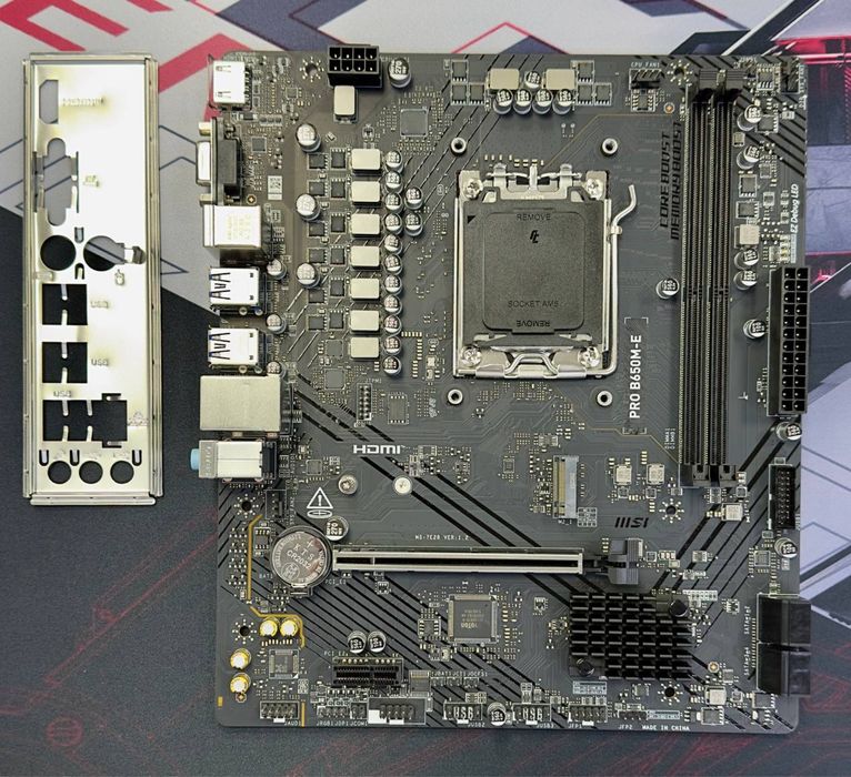 Мат. плата б/у MSI PRO B650M-E (DDR5)