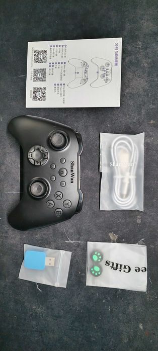 Controler Wireless ShanWan (Multi-Platformă, Hall Effect, Negru)