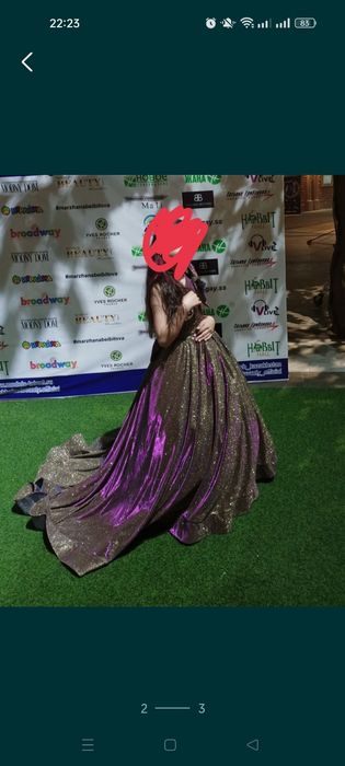 Продам вечернее платье на девочку,возможен прокат