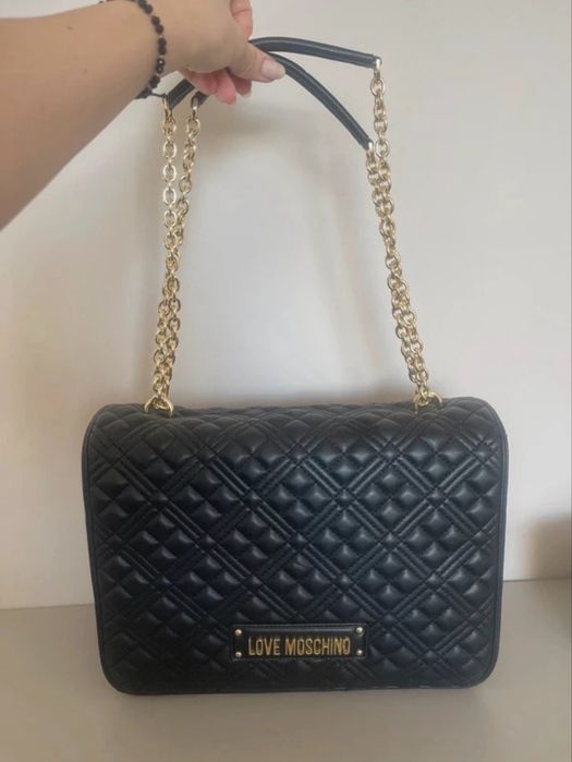 Geanta moschino mare neagra de umar