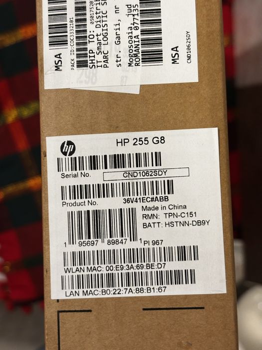 Laptop HP 250 G8 nou sigilat SSD + 8GB Ram
