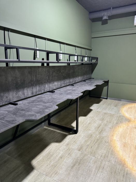 Компьютерный клуб учун лофт мебель|Кибер клуб|Геймерское кресло и стол