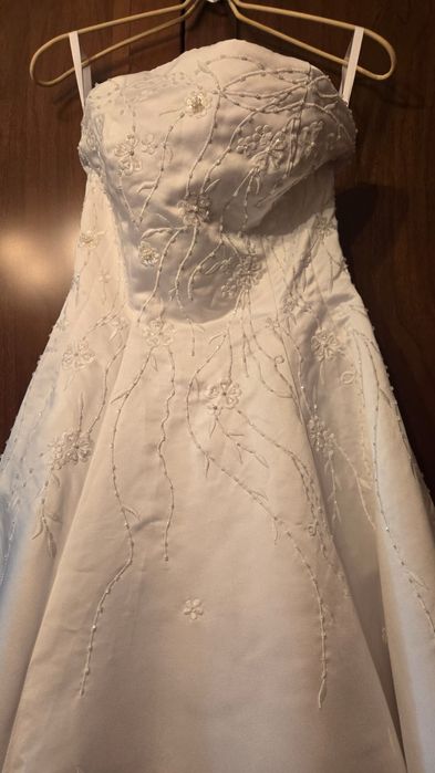 Свадебное платье - тафта, размер 42