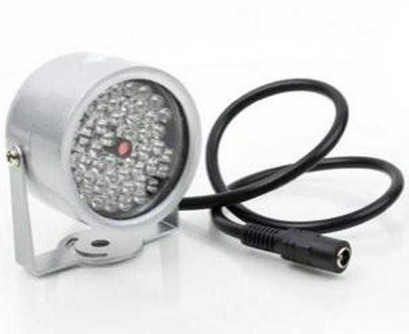 48броя Диода LED Infrared CCTV Инфрачервен Илюминатор за Нощно Виждане Спомагателно Осветление за Камера за Видеонаблюдение Ярка Инфрачервена Светлина