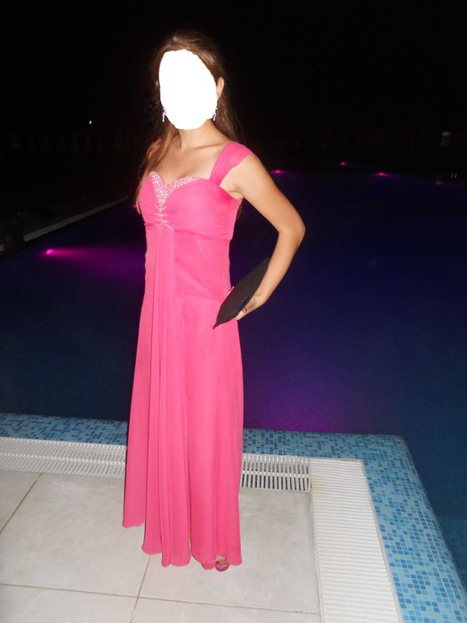 Rochie lunga roz mar 36