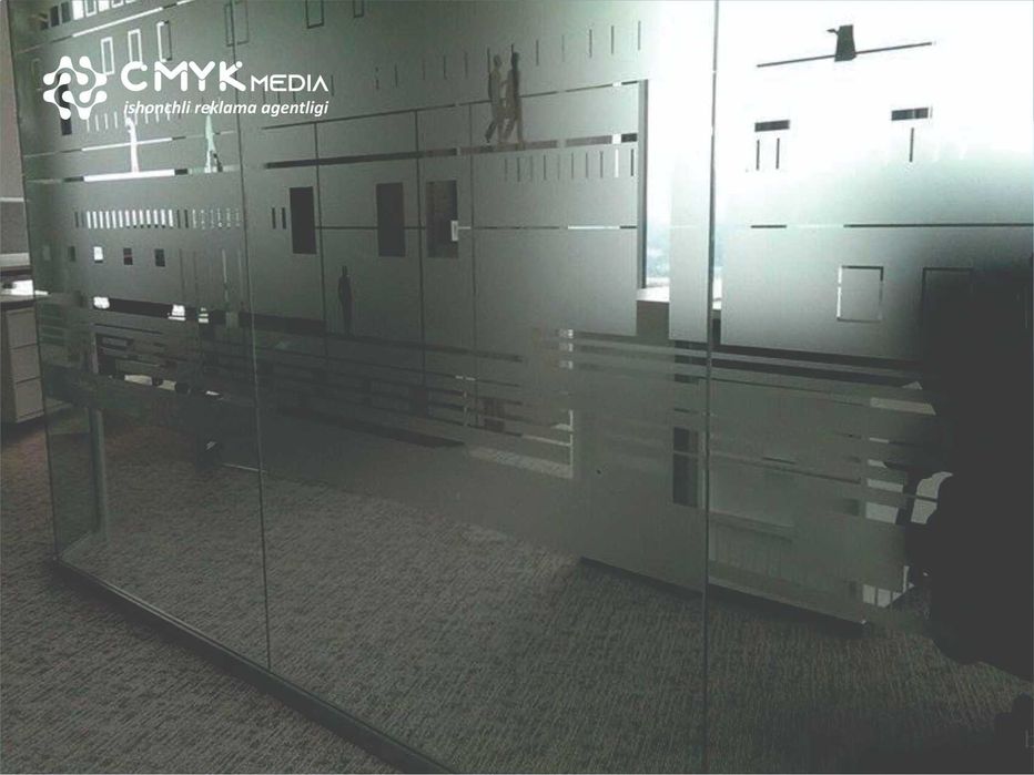 Tumanka REZKA матовый пленка, стеклянные перегородки  Sh020