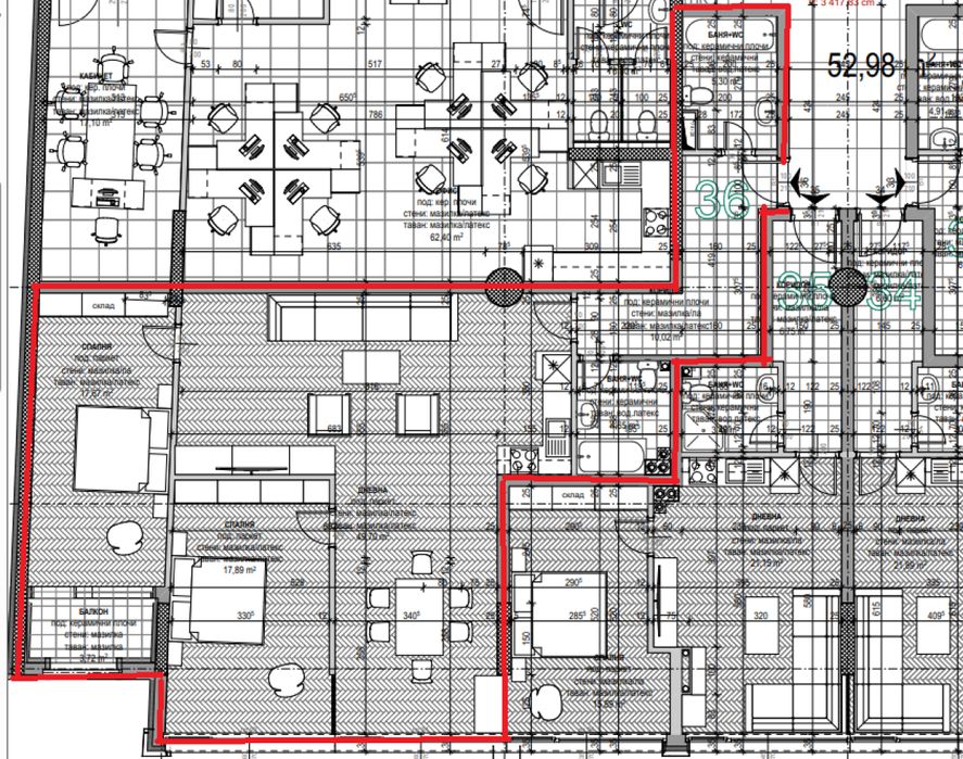 Продава се Тристаен апартамент в София, Дружба 1 - 138 кв.м за 1706 €/кв.м - Снимка #3