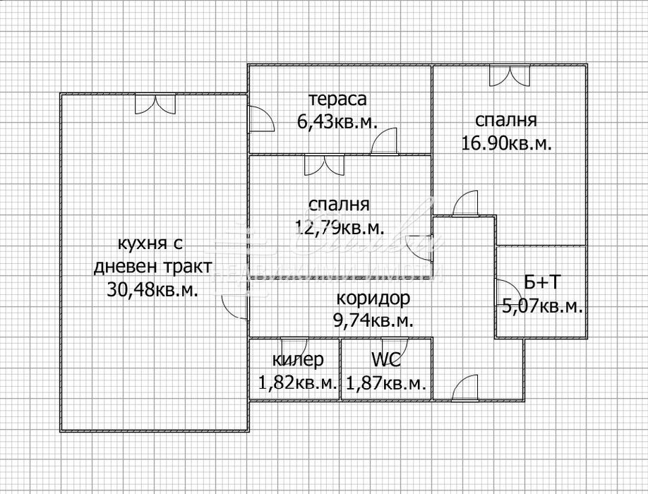 Тристаен апартамент НОВО строителство - кв.Център