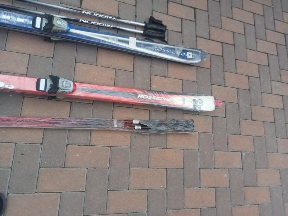 Skiuri ski Rossignol Cut-X + legături+ bete