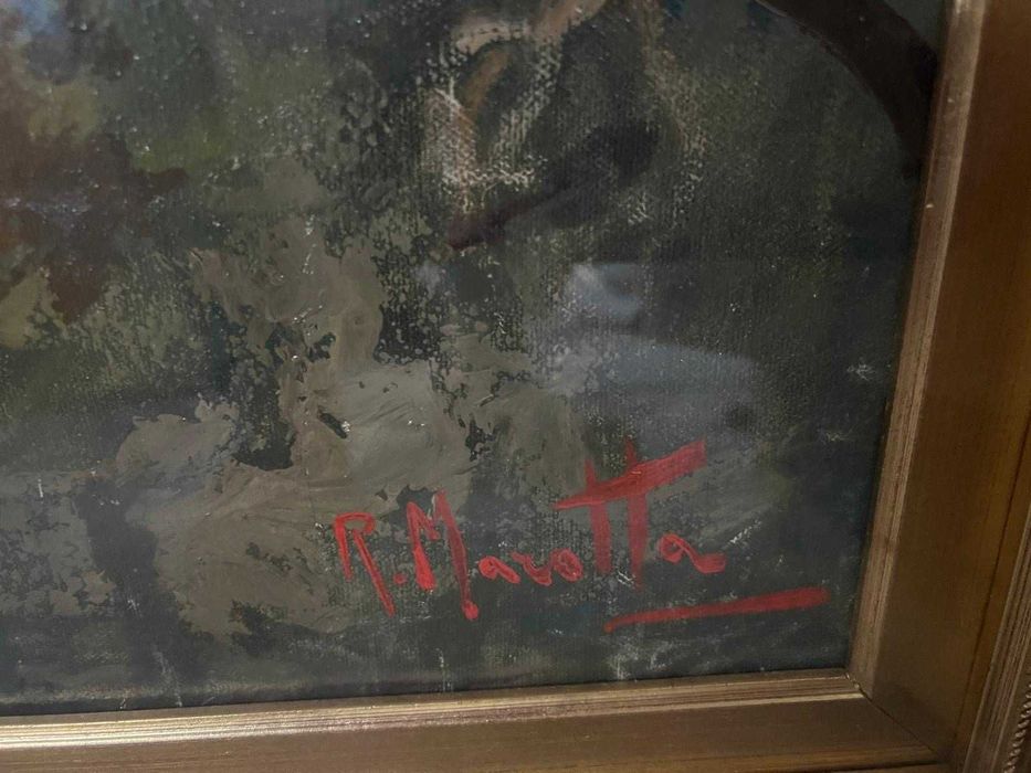 Tablou semnat,pictura in ulei de dimensiuni foarte mari!