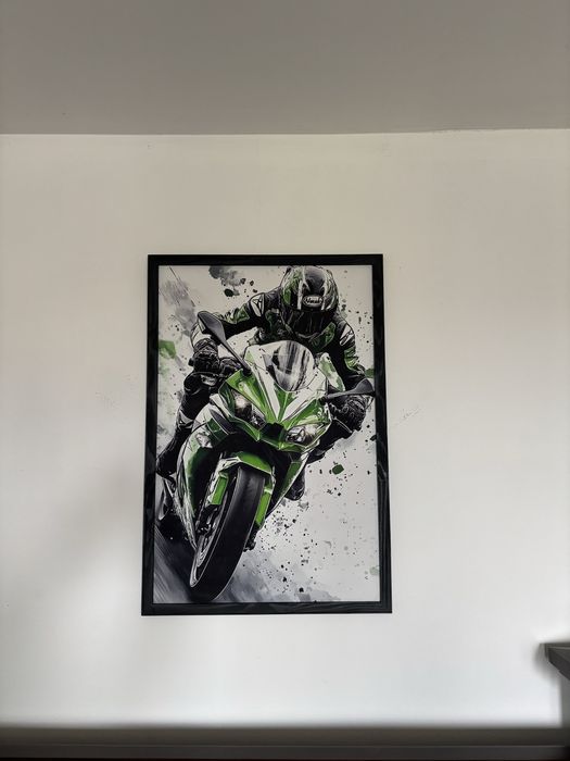 Tablou motocicleta sport cu rama