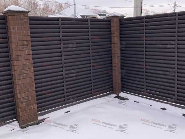 Забор жалюзи еврожалюзи