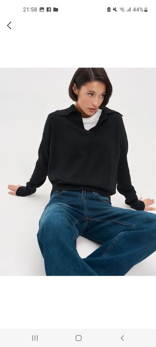 Свитер -поло женский