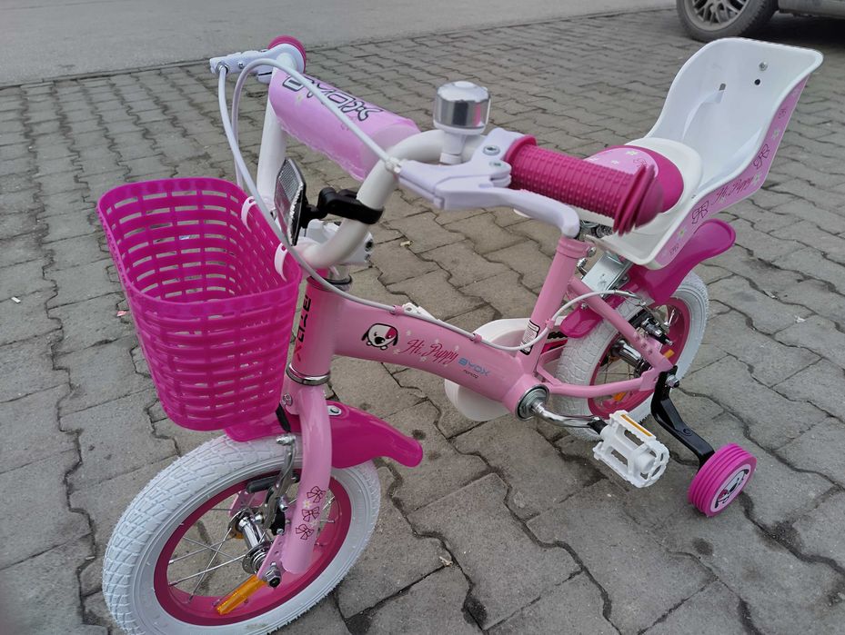 X Детски велосипед 12" PUPPY розов