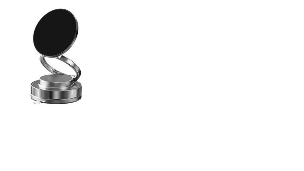 Suport Magnetic pentru Telefon, Pliabil, 360°, Ventuza Silicon cu Vid