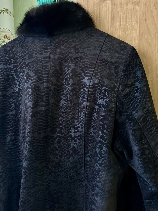 Пальто из экозамши . Размер 54.