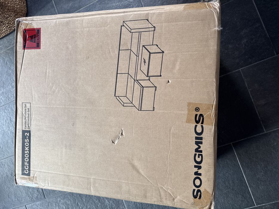 Set de mobilier de grădină SONGMICS, canapea de colț din rattan, noua