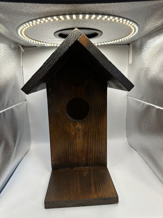 Дървена къщичка за птици ръчна изработка