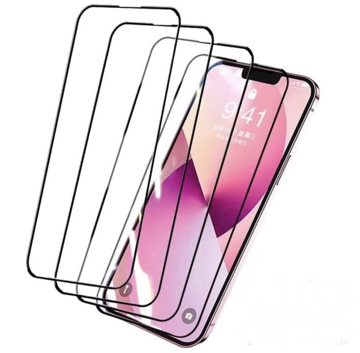 Iphone 14/13/12 MINI PRO MAX Folie Sticla 13D Full Margine Neagra