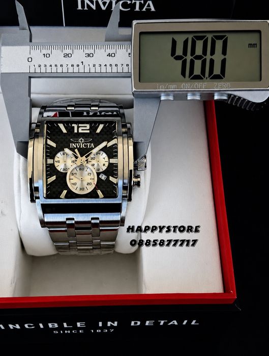 INVICTA Powertrain Silver 48 mm, Инвикта нов мъжки часовник