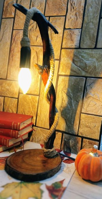 Lampa din lemn - Produs homemade