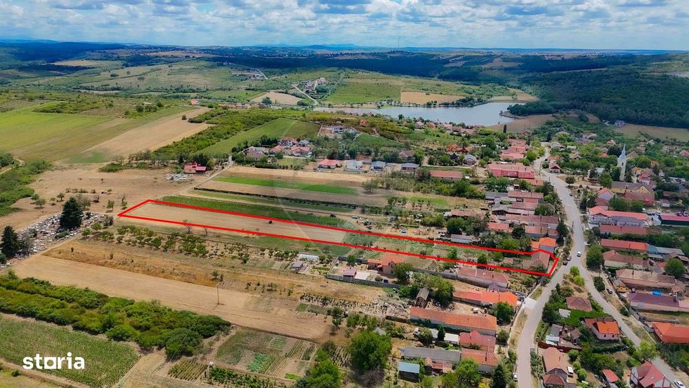 De vânzare teren intravilan, 6.384 mp cu dublu front, în Paleu