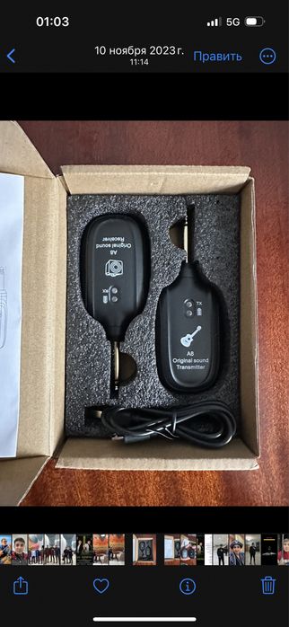 Блютуз микрофон для гитары и домбры