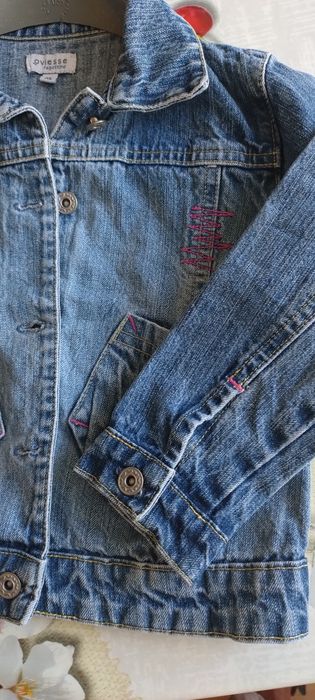 Дънково яке за малко момиченце