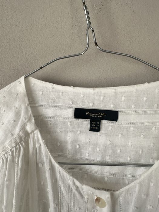 стилна бяла риза Massimo Dutti . 100 процента памук