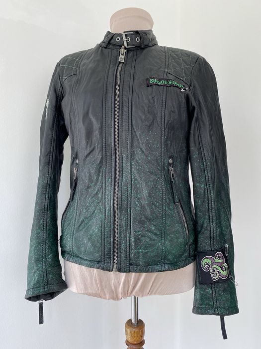 Яке от естествена кожа Suicide Squad