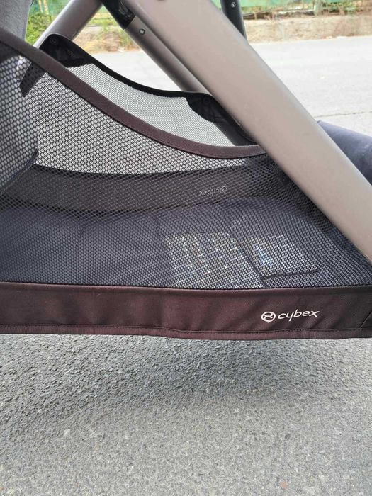 Cybex Бебешка количка Gazelle S Stone Grey близнаци + 2бр летни коша